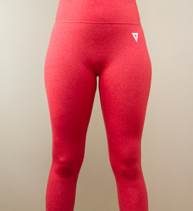 Vibrant V-Contour Leggings (Apricot)