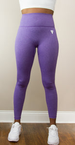 Vibrant V-Contour Leggings (Purple Passion)